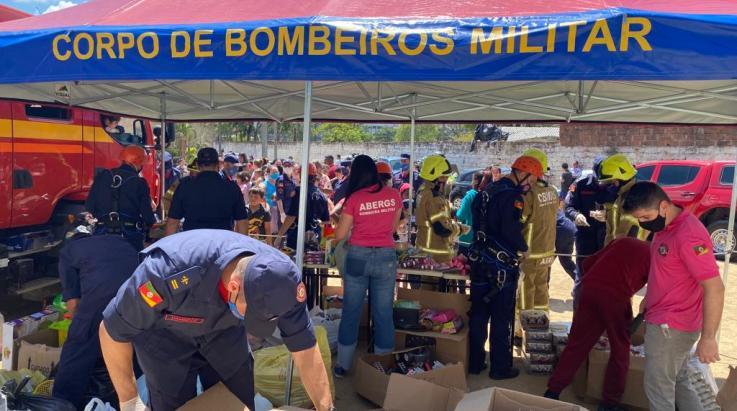 ABERGS participa de ação solidária organizada pelo CBMRS no Dia das Crianças