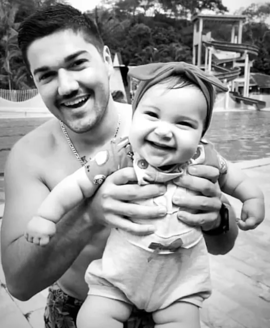 Bombeiro e filha de 1 ano e 11 meses morrem em acidente na BR-101 em Guarapari paiefilha.png