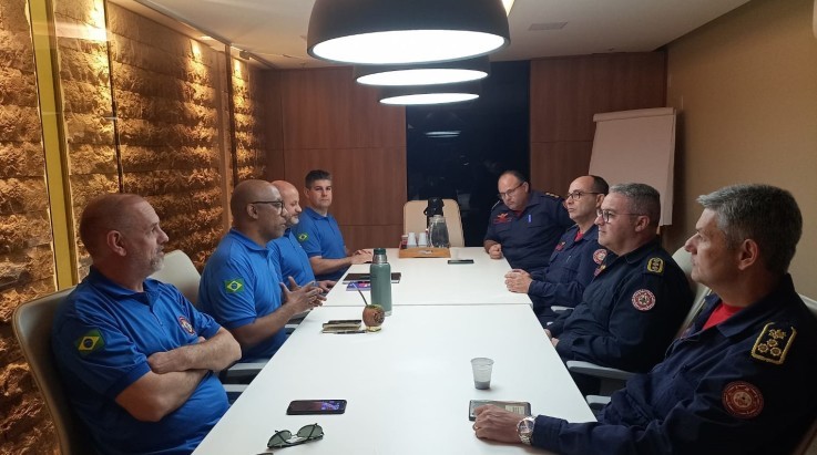 Comando dos Bombeiros visita ABERGS para tratar do XXI SENABOM