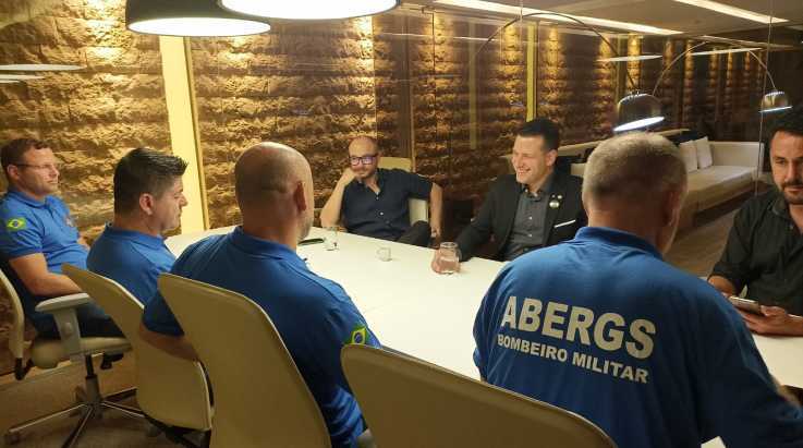 ABERGS recebe o vereador de Porto Alegre e deputado estadual eleito, Leonel Radde