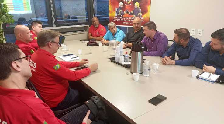 ABERGS recebe entidades da Brigada Militar para tratar de demandas dos Militares Estaduais