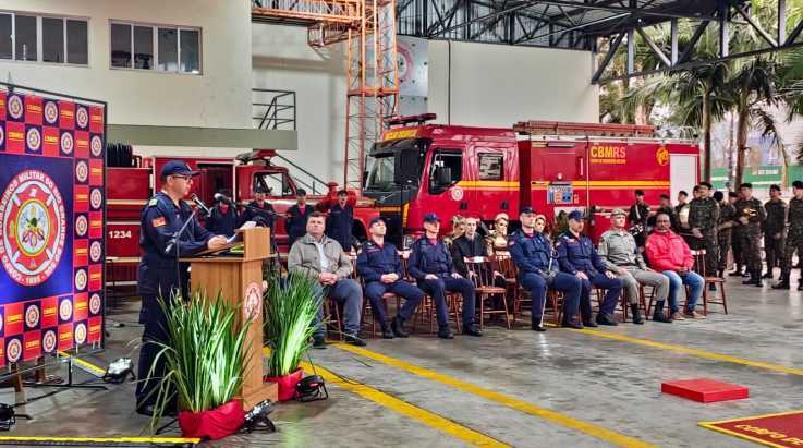 ABERGS participa de passagem de Comando no 6º BBM, em Santa Cruz do Sul