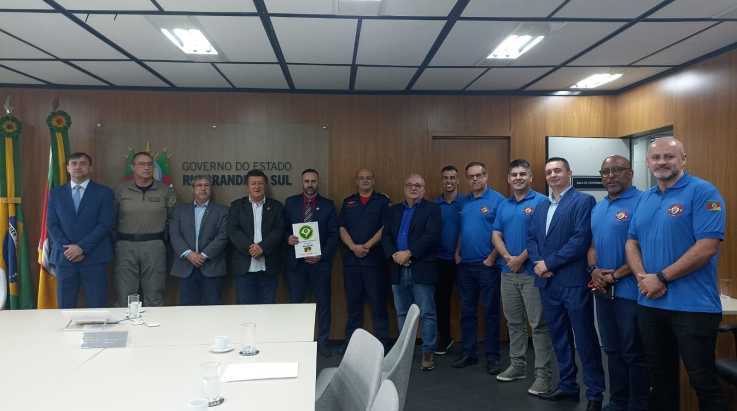 ABERGS participa de reunião com os secretários da SSP e SPGG, e Comandantes de Corporações