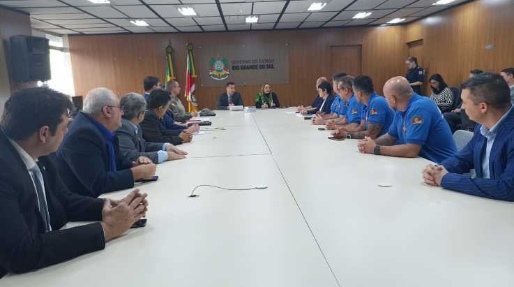 ABERGS participa de reunião com os secretários da SSP e SPGG, e Comandantes de Corporações