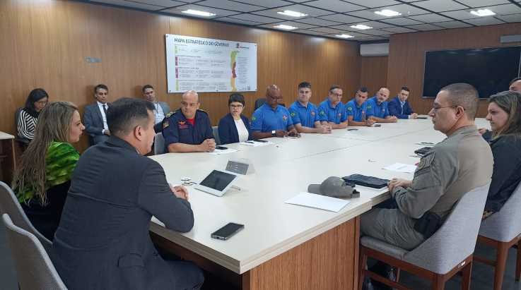 ABERGS participa de reunião com os secretários da SSP e SPGG, e Comandantes de Corporações