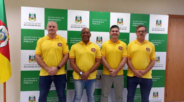 ABERGS reúne-se com secretário da SSP e Comandante-Geral para tratar de demandas dos Bombeiros Militares