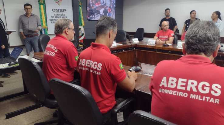 ABERGS acompanha Comissão que trata sobre a falta de efetivo do CBMRS