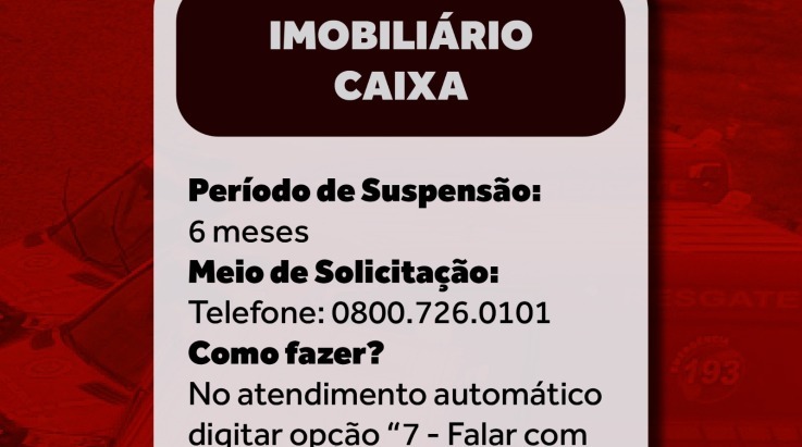 SOS RS: Bombeiro Militar, atenção a suspensão de pagamentos de consignados e financiamento imobiliário