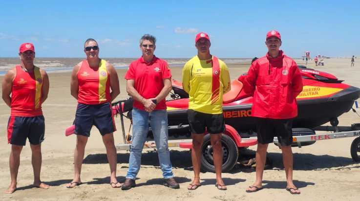 ABERGS e Secretaria do Cassino alinham operações para segurança reforçada na maior praia da Região Sul