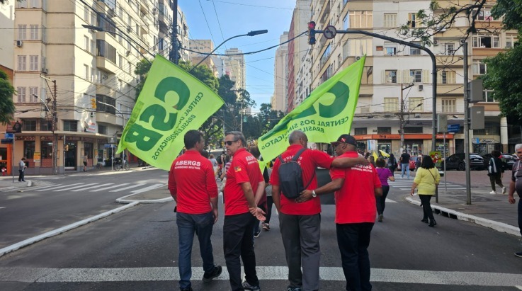 ABERGS participa de ato em defesa do IPE Saúde e por reposição salarial