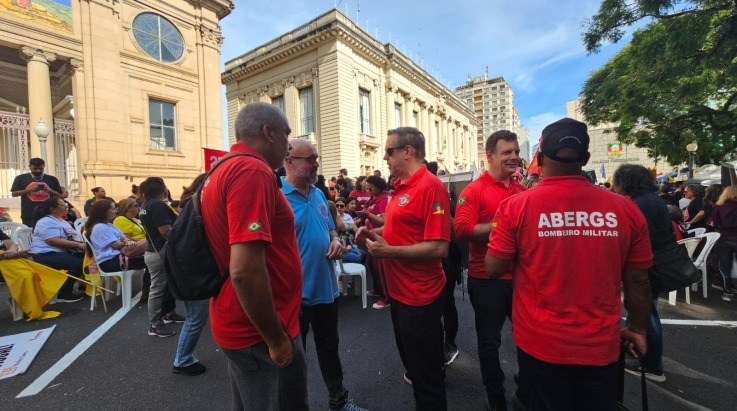 ABERGS participa de ato em defesa do IPE Saúde e por reposição salarial