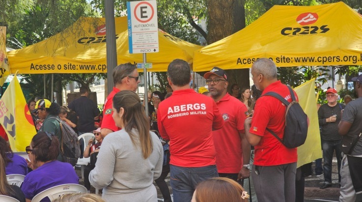 ABERGS participa de ato em defesa do IPE Saúde e por reposição salarial