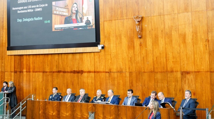 ABERGS celebra os 130 anos do CBMRS em Grande Expediente da Assembleia Legislativa