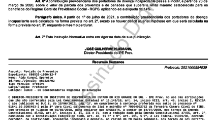 ABERGS alerta para aplicação das novas alíquotas previdenciárias