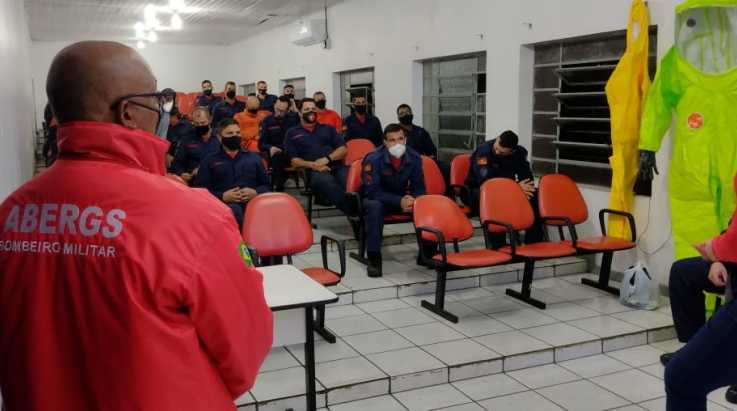 ABERGS acompanha treinamento de Força de Resposta Rápida do CBMRS