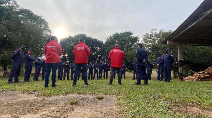ABERGS acompanha treinamento de Força de Resposta Rápida do CBMRS