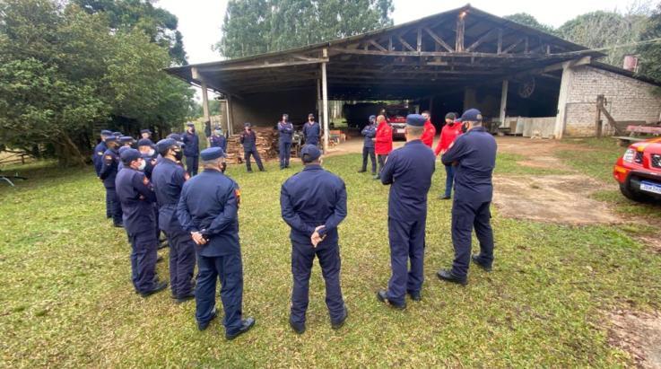 ABERGS acompanha treinamento de Força de Resposta Rápida do CBMRS