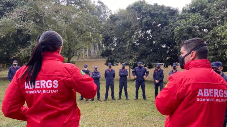 ABERGS acompanha treinamento de Força de Resposta Rápida do CBMRS