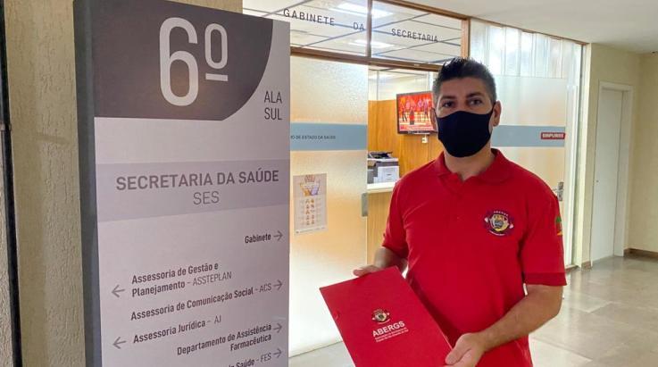 Covid: ABERGS protocola solicitação de urgência na vacinação dos Bombeiros Militares