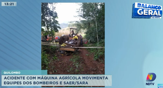 Acidente com máquina agrícola movimenta equipes dos bombeiros e Saer em quilombo acidentequilombo-.png