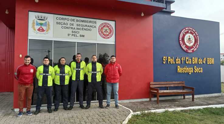 ABERGS visita Pelotões do 4° Batalhão de Bombeiros Militar