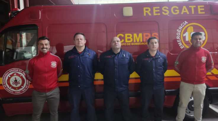 ABERGS visita Pelotões do 5° Batalhão de Bombeiro Militar