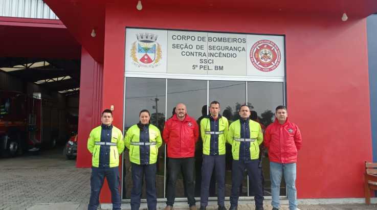 ABERGS visita Pelotões do 4° Batalhão de Bombeiros Militar