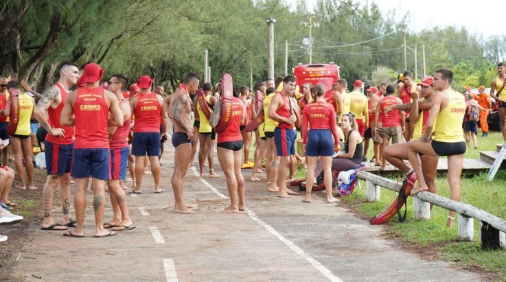 Coordenadores da ABERGS prestigiam a competição Guarda-Vidas de Pedra