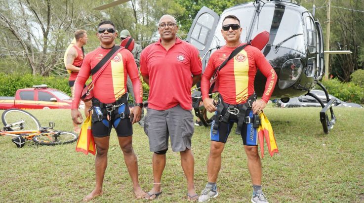 Coordenadores da ABERGS prestigiam a competição Guarda-Vidas de Pedra