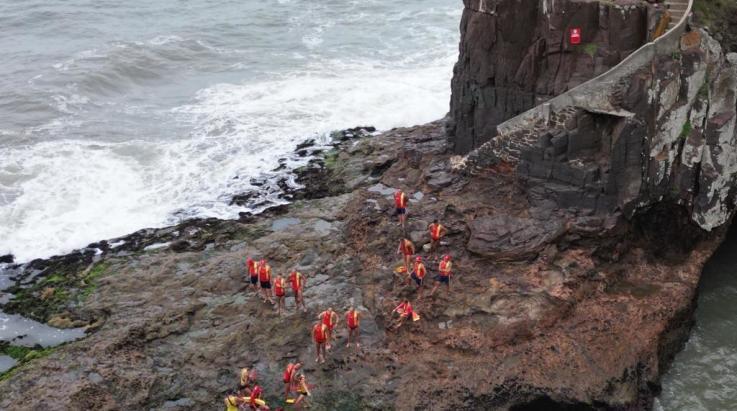 Coordenadores da ABERGS prestigiam a competição Guarda-Vidas de Pedra