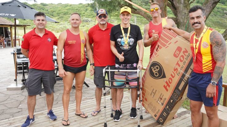 Coordenadores da ABERGS prestigiam a competição Guarda-Vidas de Pedra