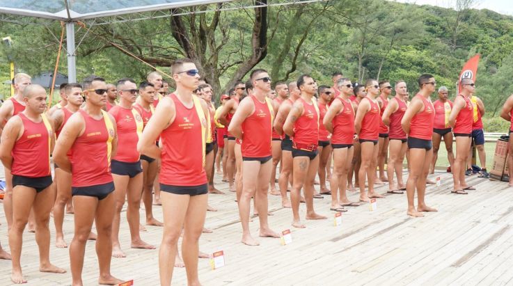 Coordenadores da ABERGS prestigiam a competição Guarda-Vidas de Pedra