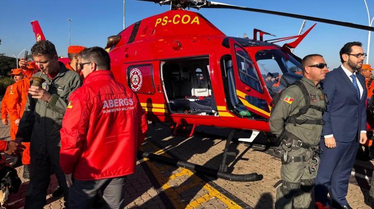 Entrega do 1º helicóptero do CBMRS é o início da realização de muitos objetivos da Corporação