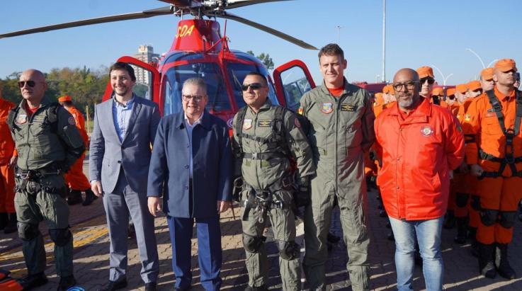 Entrega do 1º helicóptero do CBMRS é o início da realização de muitos objetivos da Corporação