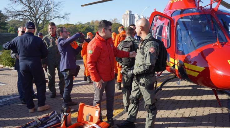 Entrega do 1º helicóptero do CBMRS é o início da realização de muitos objetivos da Corporação