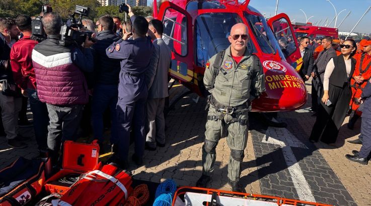 Entrega do 1º helicóptero do CBMRS é o início da realização de muitos objetivos da Corporação