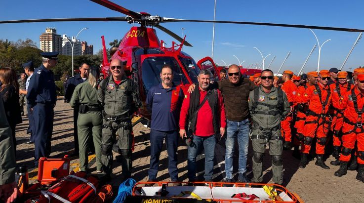 Entrega do 1º helicóptero do CBMRS é o início da realização de muitos objetivos da Corporação