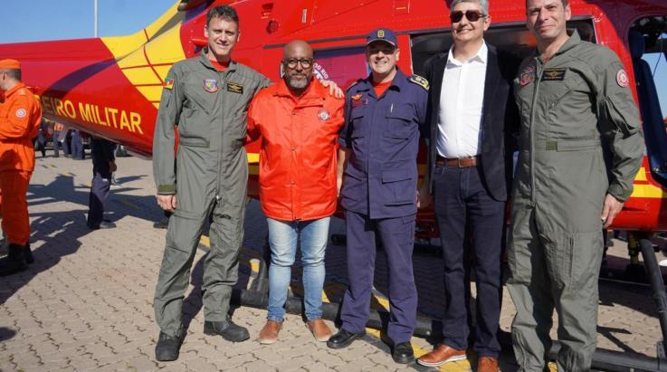 Entrega do 1º helicóptero do CBMRS é o início da realização de muitos objetivos da Corporação