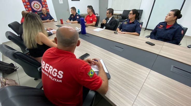 ABERGS e Attitude Promo, reúnem-se com o Comando do CBMRS e firmam contrato para a realização do SENABOM 2023